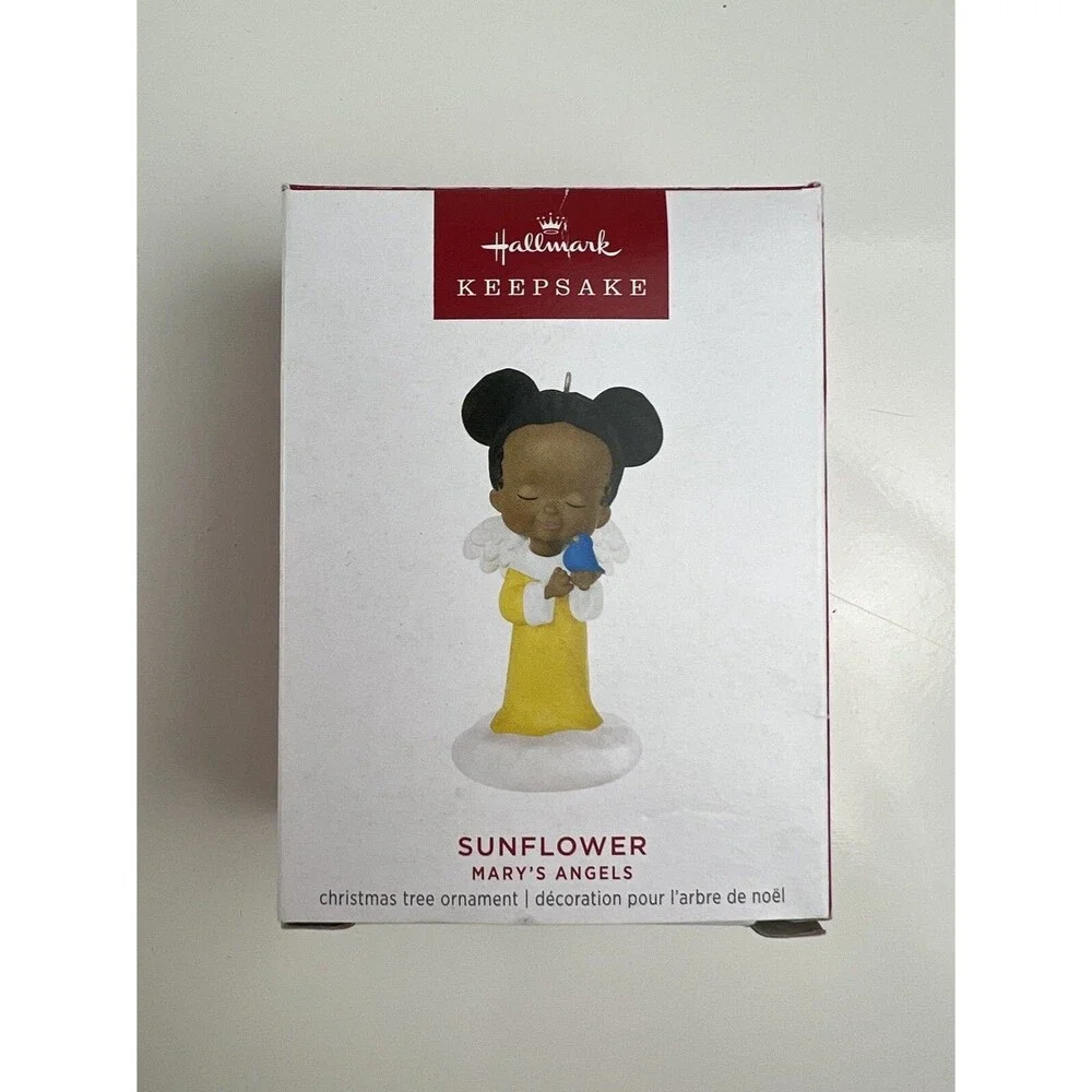 2023 Hallmark Keepsake Mary's Angels Sunflower Ornament 36th In Series Christmas